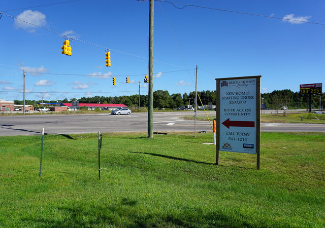 Rocky Point - Brick Chimney Landing Sign