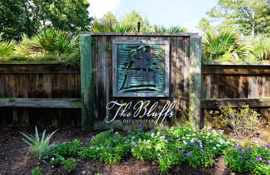 The Bluffs on the Cape Fear - Entrance Sign