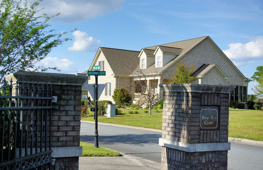 River Bay Court - Entrance Sign