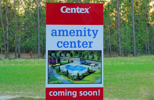 Amenities Sign