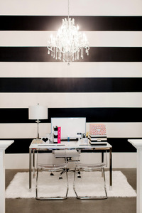 TomKat - Black and White Striped Wall - Kim Stoegbauer