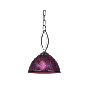 Woodbridge Lighting - Mini Pendant with Mosaic Glass Dome Shade