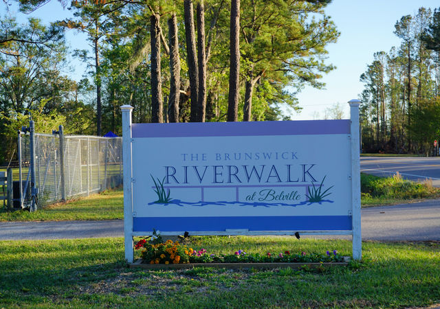 Brunswick Riverwalk at Belville Sign
