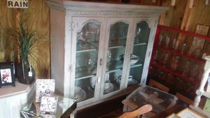 Recollections Vintage Village - Shabby Chic China Cabinet