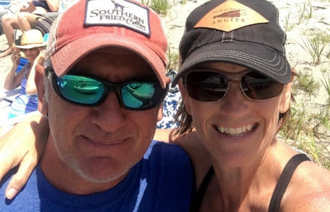 Melanie Cameron and David Cameron - Masonboro Island