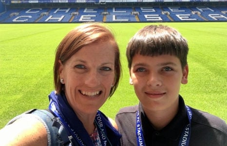 Melanie Cameron and Her Son