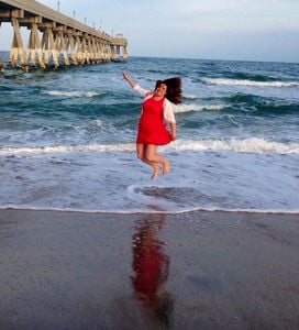 Heather Lindquist-Bull at the Beach