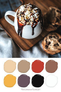 Cookies and Cocoa Paint Color Palette - The Cameron Team