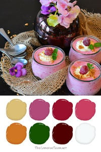 Raspberry Cream Paint Color Palette - The Cameron Team