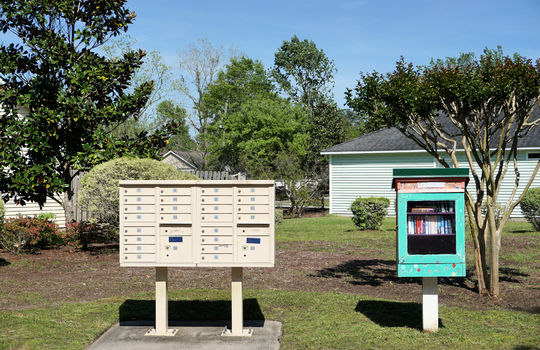 Mailboxes and Little Library