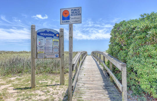 Public Beach Access at Carolina Beach