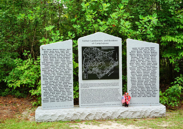 Former Landowners and Residents of Camp Lejeune Monument