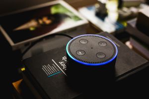 Amazon Echo Dot with Alexa by Andres Urena via Unsplash
