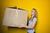 Woman Holding Moving Box