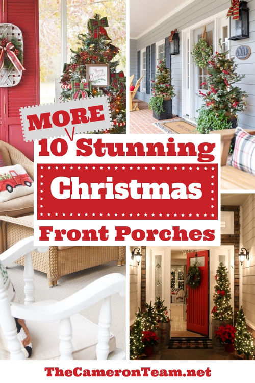 10 MORE Stunning Christmas Front Porches | The Cameron Team