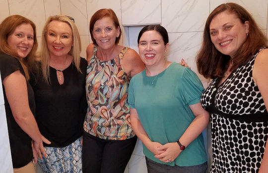 The Cameron Team in the Master Shower - Catherine's Cove