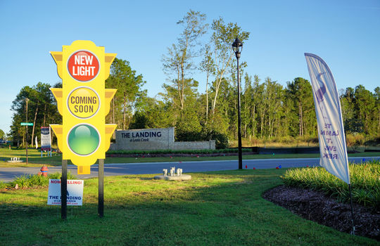 The Landing at Lewis Creek - Light Sign