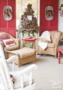 Udderly Festive Christmas Front Porch - Cottage at the Crossroads
