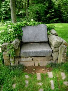Carolyns Shade Gardens - Stone Chair