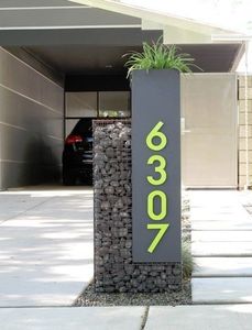 Gabion Address Sign - Plant Care Today