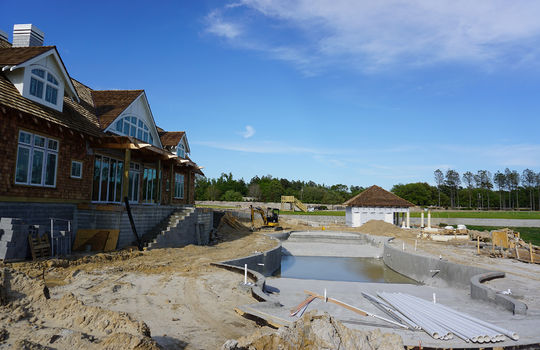 Salters Haven - Swimming Pool Under Construction