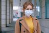 Woman Wearing Face Mask - COVID-19 Pandemic