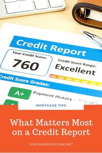 What Matters Most on a Credit Report - Casper1774Studio
