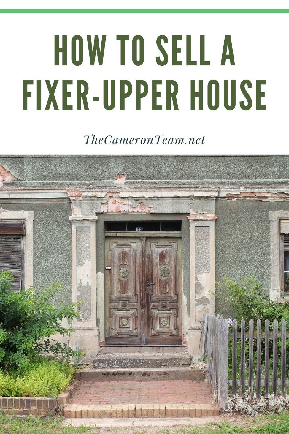 How to Sell a FixerUpper House The Cameron Team