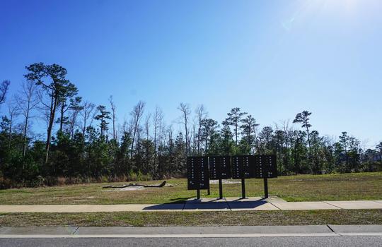 Black mailboxes in The Creek at Willowick