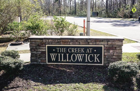 The Creek at Willowick - Entrance Sign