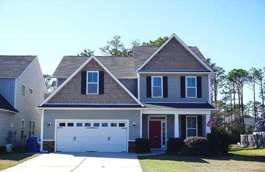 A two-story home in The Park at Willowick