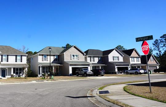 A stretch of two-story homes in The Park at Willowick