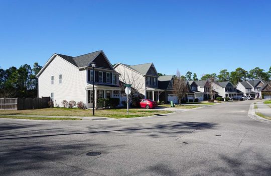 A stretch of two-story homes in The Park at Willowick