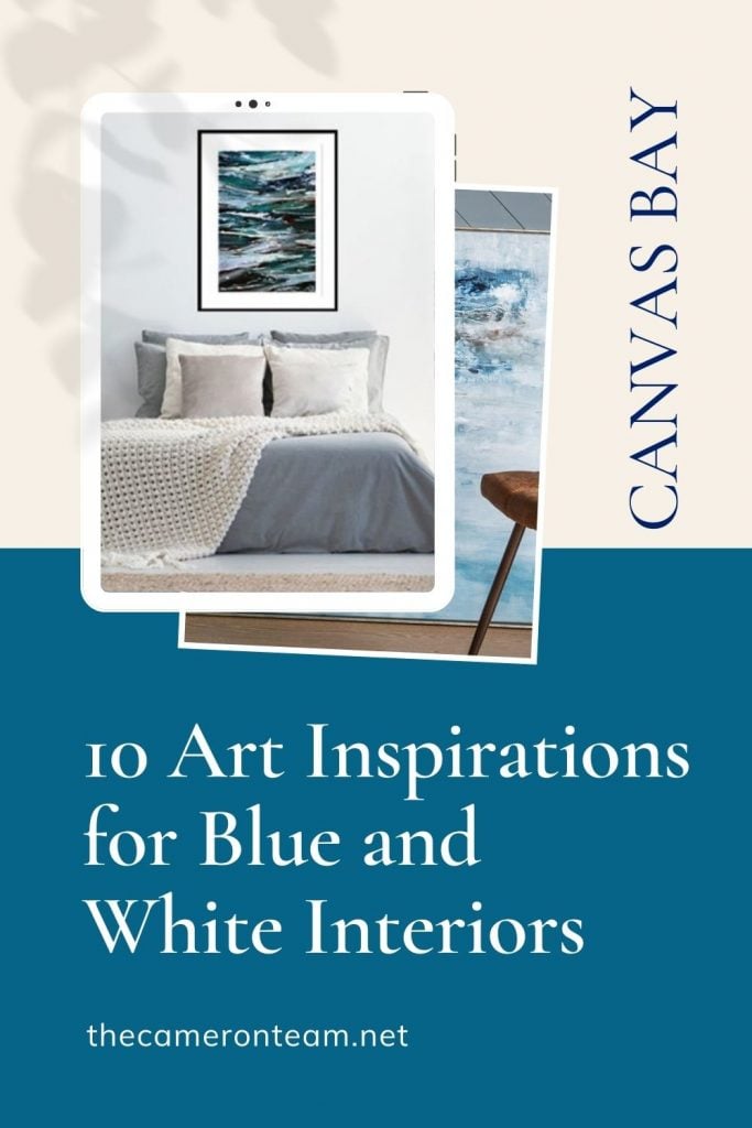 10 Art Inspirations for Blue and White Interiors