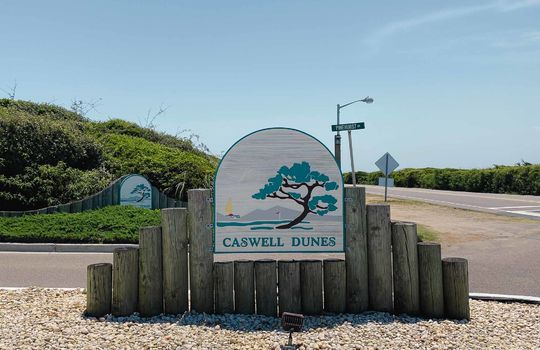 Caswell Dunes - Entrance Sign
