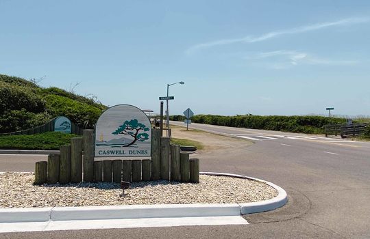 Caswell Dunes - Entrance Sign