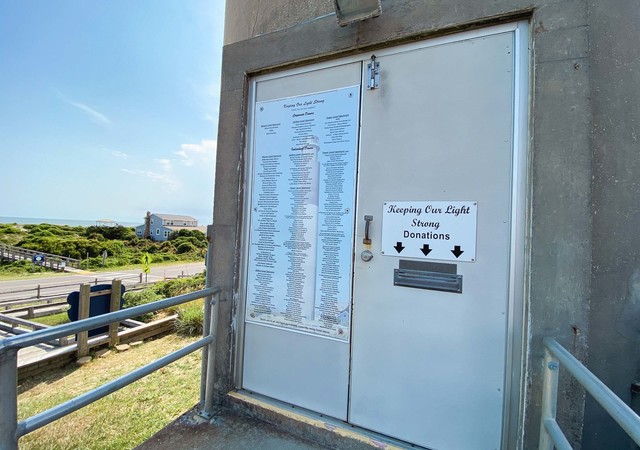 Oak Island Lighthouse Donation Slot