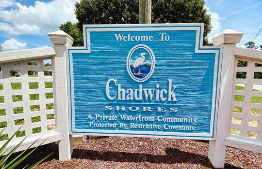 Chadwick Shores Waterfront Community - Entrance Sign