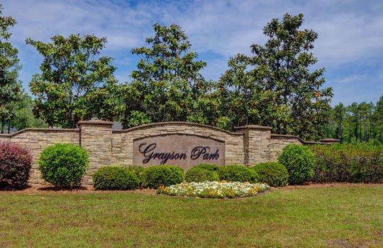 Grayson Park - Entrance Sign