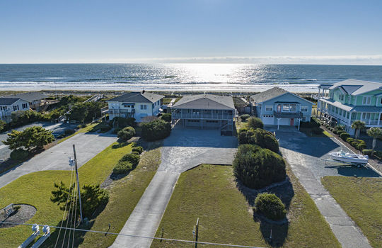 Aerial of 603 S. Anderson Blvd, Topsail Beach, NC 28445