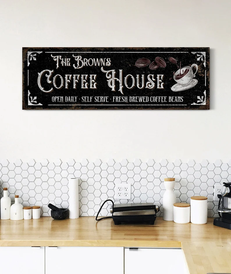 FarmsteadSign - Family Coffee House Sign