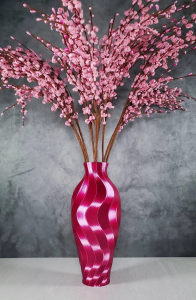 Maid2LoveCreations - 3D Printed Magenta Vase