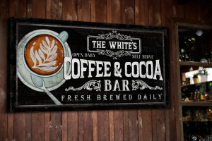 MdFutureArt - Custom Coffee and Cocoa Bar Sign