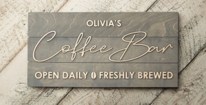 WoodByStu - Wood Pallet Personalized Coffee Sign