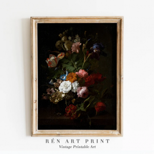 RenArtPrint - Dark Floral Wall Art