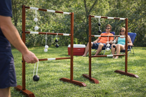 SWOOC Games® - Premium Wooden Ladder Ball Game Set