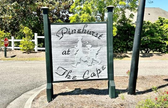 Pinehurst at The Cape - Sign and Streetscape
