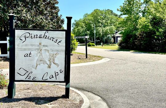 Pinehurst at The Cape - Sign and Streetscape