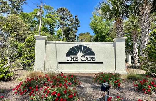 The Cape - Entrance Sign