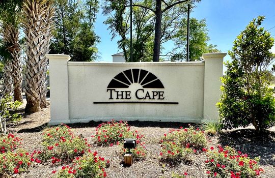 The Cape - Entrance Sign